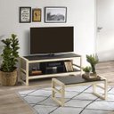 Ver imagem 1 de Conjunto Rack e Mesa de Centro Madeira Maciça Guará CabeCasa MadeiraOriginals