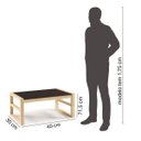 Ver imagem 3 de Conjunto Rack, Mesa de Centro e Estante Organizadora Madeira Maciça Guará CabeCasa MadeiraOriginals