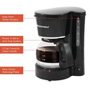 Ver imagem 2 de Elite Gourmet Ehc-5055 Café Maker Automático 5 Cup Preto