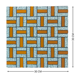 Pastilha Adesiva Vidro Decoração Banheiro Cozinha Cobre/esp - 4