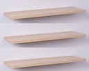 Ver imagem 1 de Kit com 3 Prateleiras 40 X 20cm Suporte Invisivel - Cor Carvalho Treviso (madeira Clara)