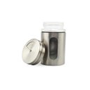 Ver imagem 3 de Kit 10 Saleiro Pimenteiro Porta Condimentos Em Vidro e Aço Inox Com Ajuste de Abertura Para Cozinha 