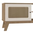 Ver imagem 7 de Rack para Tv até 75 Polegadas Charlotte 2 Portas Carvalho/off White - Artely Móveis