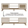 Rack para Tv até 75 Polegadas Charlotte 2 Portas Carvalho/off White - Artely Móveis - 4