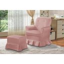 Ver imagem 1 de Puff da Mamãe com babado decorativo Corano- Sofá Casa - Rosa