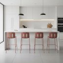 Ver imagem 1 de Kit 4 Banquetas Cadeira para Cozinha Bancada Gourmet Linea Rivatti