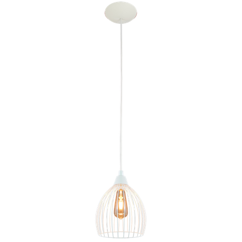 Pendente Aramado Balloon Branco Sala Quarto Cozinha Banheir