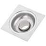 Ralo 10x10 Aço Inox Banheiro Lavabo Varanda Resistente Seguro Higienico Anti Corrosao - 4
