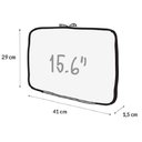 Ver imagem 4 de Capa para Notebook 15.6 em Neoprene e Ziper Preto