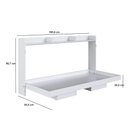 Ver imagem 5 de Cama de Solteiro Articulável Horizontal Branca Hanover Mdp Dobrável Decoração Art In Móveis
