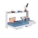 Ver imagem 2 de Cama de Solteiro Articulável Horizontal Branca Hanover Mdp Dobrável Decoração Art In Móveis