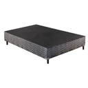 Ver imagem 1 de Cama Box Base Casal Sommier Rústico Bordado Gray (138x188x30) - Paropas