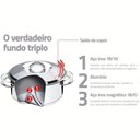Ver imagem 7 de Jogo de Panelas Tramontina Solar em Aço Inox com Fundo Triplo 3 Peças