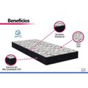 Ver imagem 4 de Cama Box Queen: Colchão Ortopédico Ortobom D45 Airtech 150 + Base Crc Suede Black (158x198)