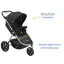 Ver imagem 4 de Carrinho Bebe Passeio Travel System Dobrável Reclinável Ajustavel Seguro Infantil Litet Baby