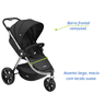 Carrinho Bebe Passeio Travel System Dobrável Reclinável Ajustavel Seguro Infantil Litet Baby - 4
