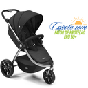 Ver imagem 3 de Carrinho Bebe Passeio Travel System Dobrável Reclinável Ajustavel Seguro Infantil Litet Baby
