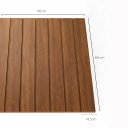 Ver imagem 5 de Cabeceira Cama Solteiro Lambri Painel MDF Encaixe 116x60cm:Marrom