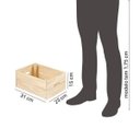 Ver imagem 5 de Conjunto 2 Caixas Organizadoras Pequenas Madeira Pinus Pequi CabeCasa MadeiraOriginals