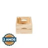 Conjunto 2 Caixas Organizadoras Pequenas Madeira Pinus Pequi CabeCasa MadeiraOriginals - 6