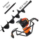 Ver imagem 1 de Perfurador de Solo Vulcan VPS520 Para o Plantio na Agricultura com Broca 80x10cm + Extensor 30cm