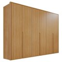 Ver imagem 1 de Guarda Roupa Casal Lizz 6 Portas de Bater MDF Hannover Casa D Móveis