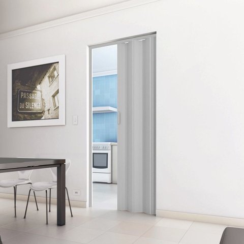 Porta Sanfonada de PVC 210cm x 96cm Plastporta Bcf Branco