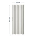 Ver mais imagens de Porta Sanfonada de PVC 210cm x 96cm Plastporta Bcf Branco
