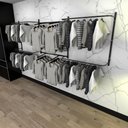 Ver imagem 1 de Arara de Roupas Closet Quarto com 14 Peças Cremalheira 300x100 Cm Cor Preto Modelo Clst1b352