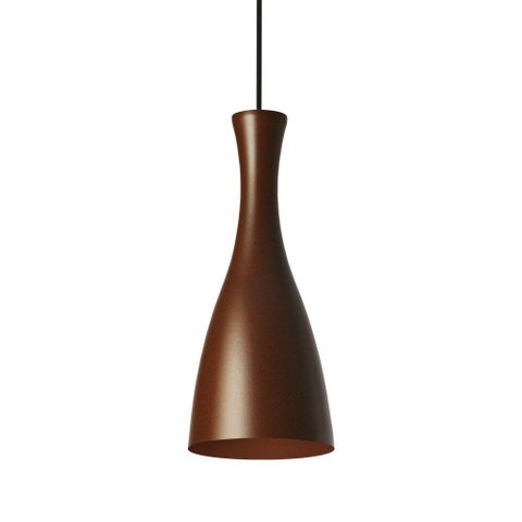 Lustre Pendente Taschibra Td 1003 E27 Bivolt Marrom Fosco