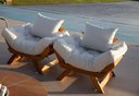 Ver imagem 2 de Kit 2 Poltrona Japão Futon Acquablock Branco Off Madeira Nobre