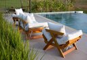 Ver imagem 4 de Kit 2 Poltrona Japão Futon Acquablock Branco Off Madeira Nobre