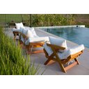 Ver imagem 4 de Kit 2 Poltrona Japão Futon Acquablock Branco Off Madeira Nobre