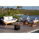 Ver imagem 3 de Kit 2 Poltrona Japão Futon Acquablock Branco Off Madeira Nobre