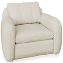 Ver imagem 5 de Poltrona Decorativa Orgânica Sala de Estar Living Eliot F04 Couro Off White - Lyam Decor