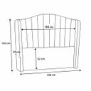 Ver imagem 5 de Cabeceira Cama Box Casal King 195cm Zoe Estofada Boucle Moderna