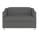 Ver imagem 1 de Namoradeira Decorativa Reforçada Recepção Suede Cinza