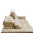 Ver mais imagens de Sofa Retratil Reclinavel 2 Lugares 2,00 Vitória Veludo Bege Lansofbr