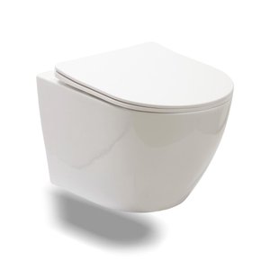 Vaso Sanitário Suspenso Saída Horizontal Hematita Pingoo.casa - Branco