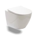 Ver imagem 1 de Vaso Sanitário Suspenso Saída Horizontal Hematita Pingoo.casa - Branco