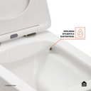 Ver imagem 4 de Vaso Sanitário Suspenso Saída Horizontal Hematita Pingoo.casa - Branco