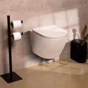 Ver mais imagens de Vaso Sanitário Suspenso Saída Horizontal Hematita Pingoo.casa - Branco