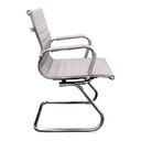 Ver imagem 4 de Kit 2 Cadeiras Presidente Esteirinha Baixa com Base Fixa