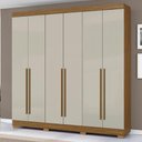 Ver imagem 2 de Guarda Roupa Casal 2030230 6 Portas 230 Cm Atacama Areia Armoveis