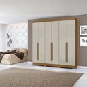 Ver imagem 4 de Guarda Roupa Casal 2030230 6 Portas 230 Cm Atacama Areia Armoveis
