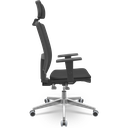 Ver imagem 2 de Cadeira Brizza Tela 3d Backplax Apoio Aluminio - Aero Preto