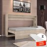 Cama De Parede Dobrável Solteiro Horizontal Com Colchão Amarula Framar - 1