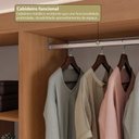 Ver imagem 5 de Guarda-Roupas Closet Modulado Roupeiro de Canto L sem Portas 4 Gavetas Sapateira Versatille Yescasa