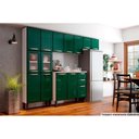Ver imagem 4 de Cristaleira de Cozinha Paneleiro Colors 6037 C/ 6 Portas (2 C/ Vidro) 70cm Branco/vermelho -