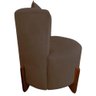 Poltrona Decorativa Luna Suede Marrom - 3